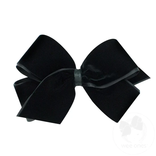 wee ones -  Classic Velvet Bow - Image 4