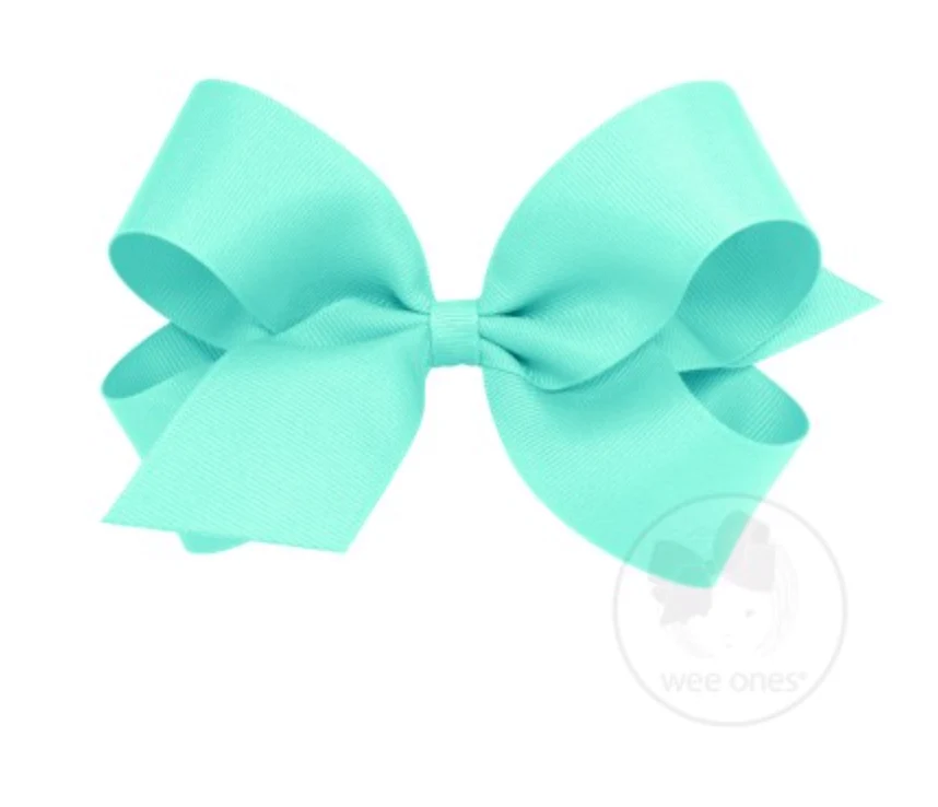 Wee Ones - Large Classic Grosgrain Hair Bow (Plain Wrap) - Image 24