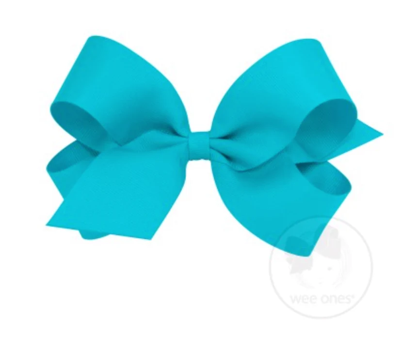 Wee Ones - Large Classic Grosgrain Hair Bow (Plain Wrap) - Image 25