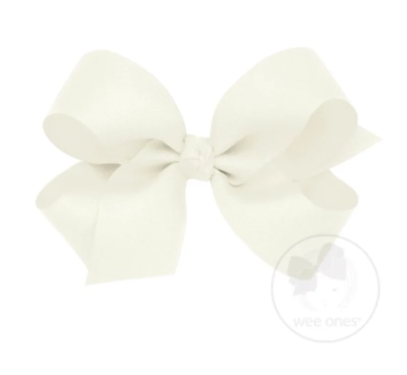 Wee Ones - Large Classic Grosgrain Hair Bow (Plain Wrap) - Image 3