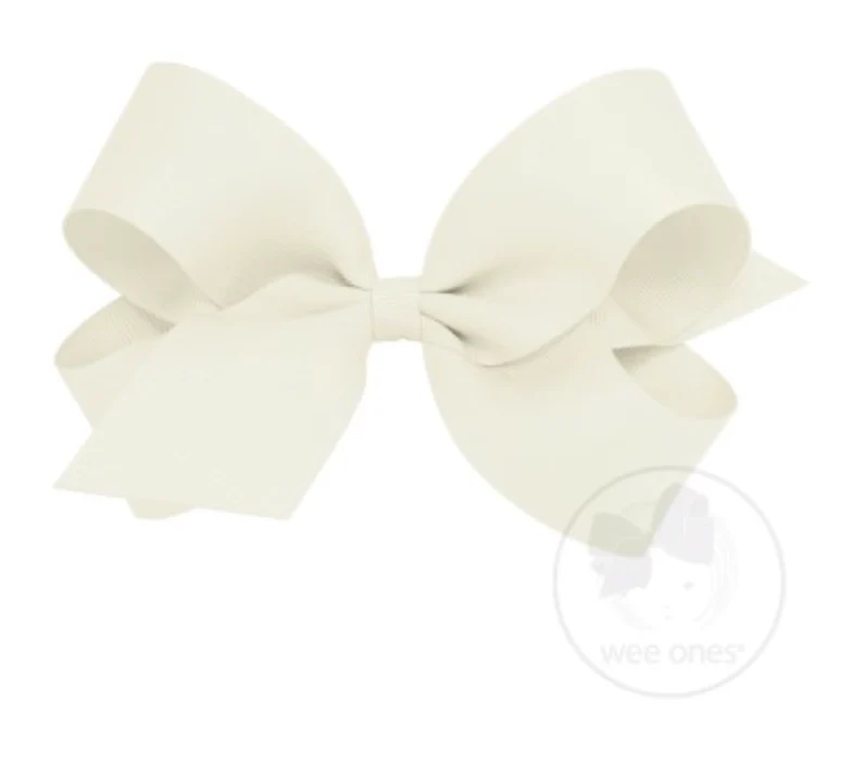 Wee Ones - Large Classic Grosgrain Hair Bow (Plain Wrap) - Image 7