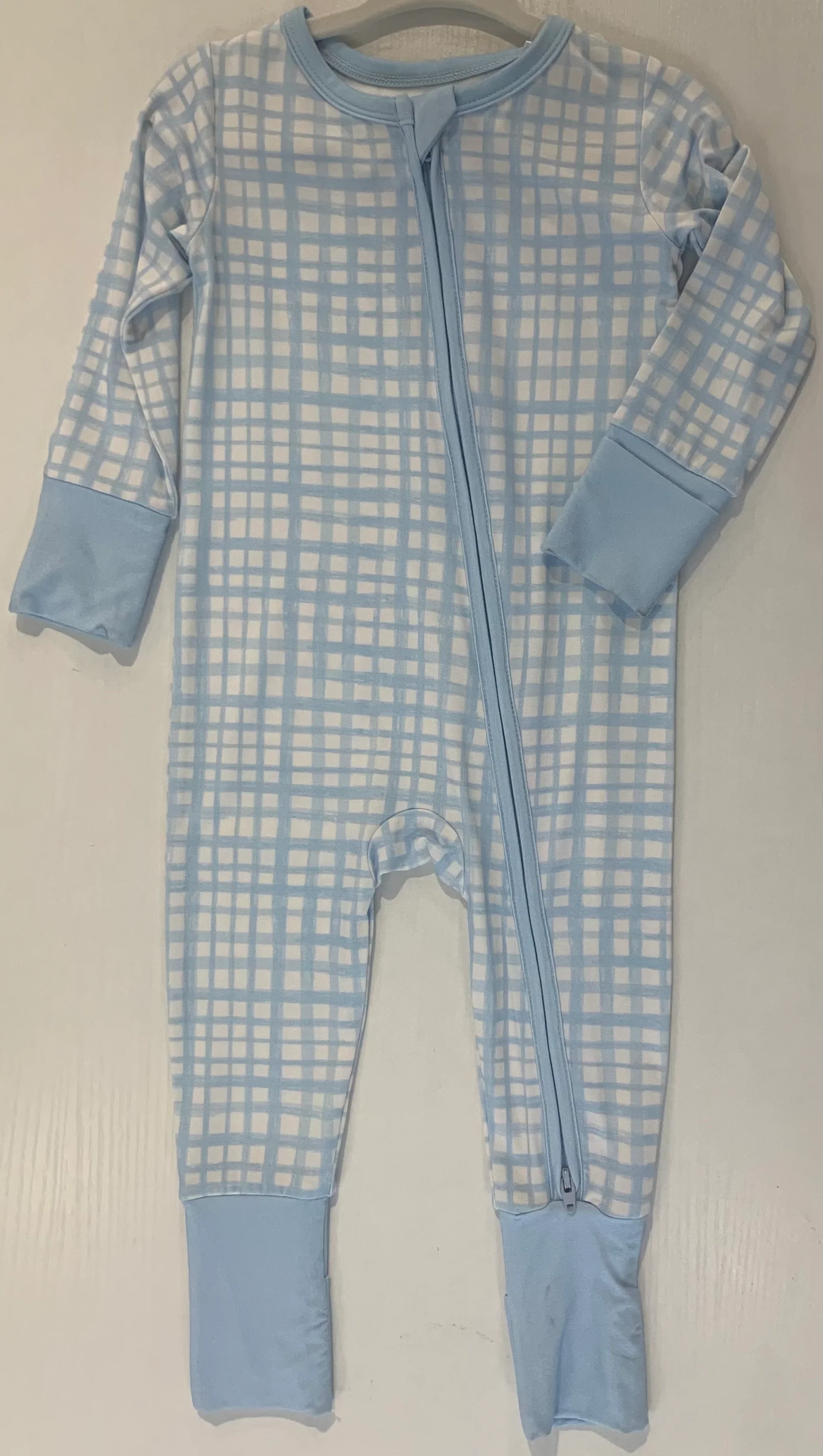 Weisinger Designs - Blue Plaid Converter Romper - Image 2