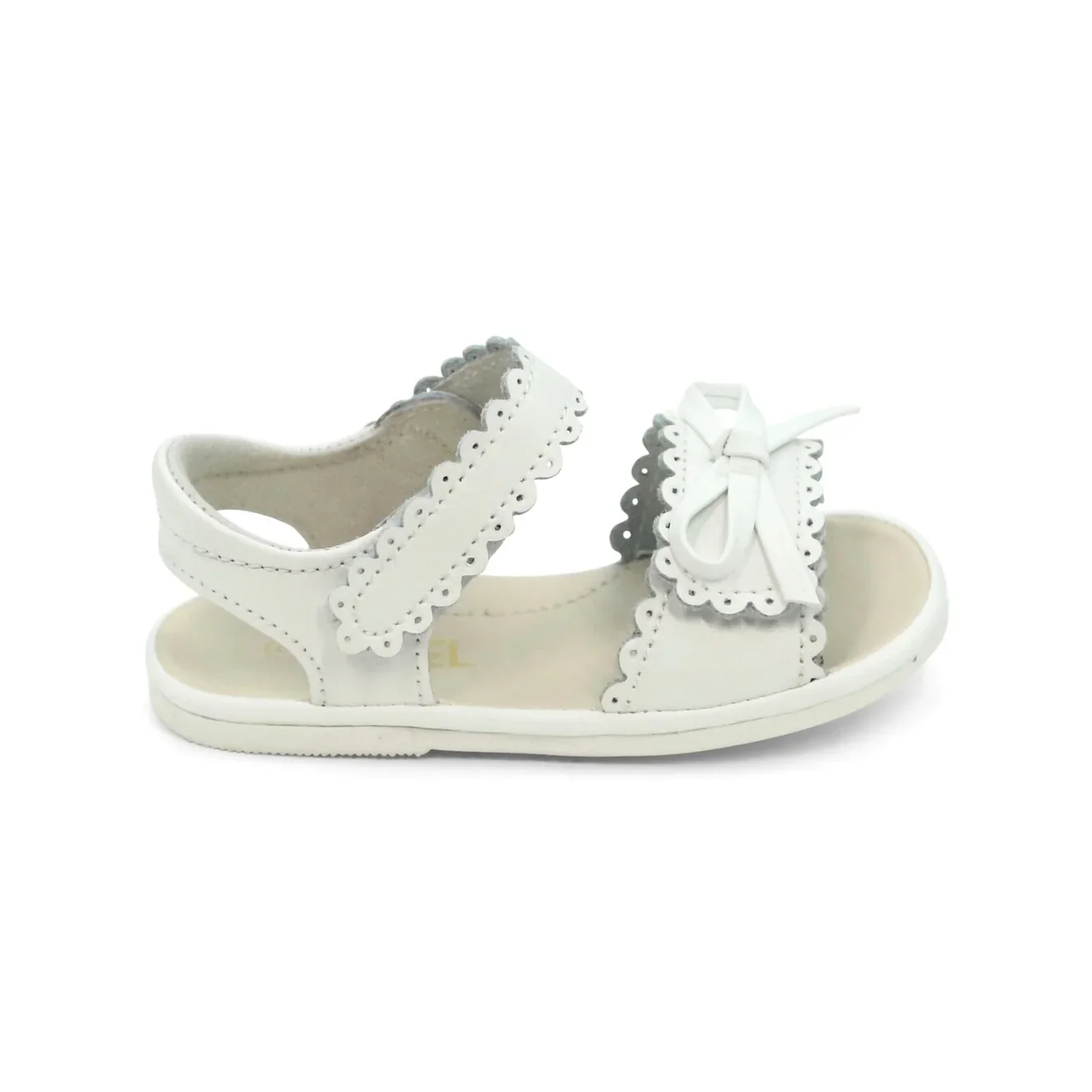 White Amelie Scalloped Sandal - Image 2