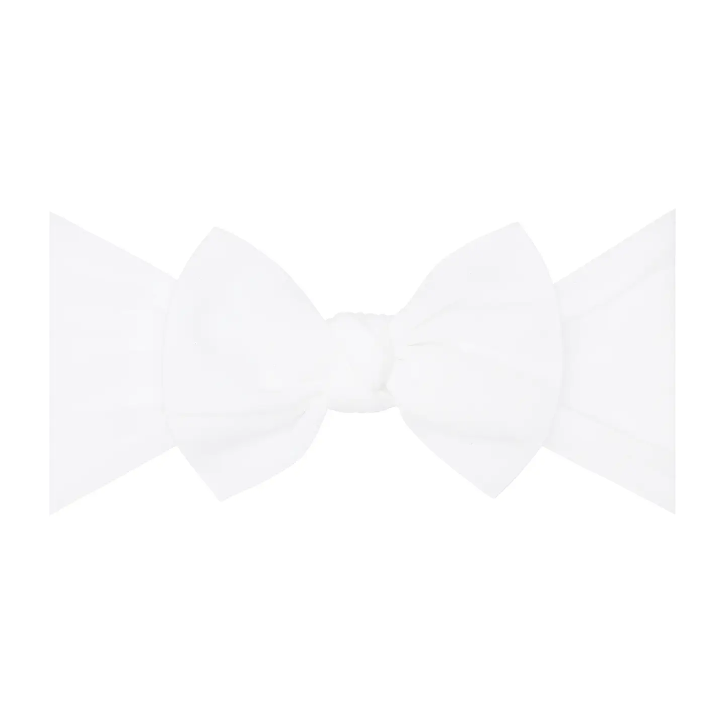 White Original Knot Soft Nylon Headband
